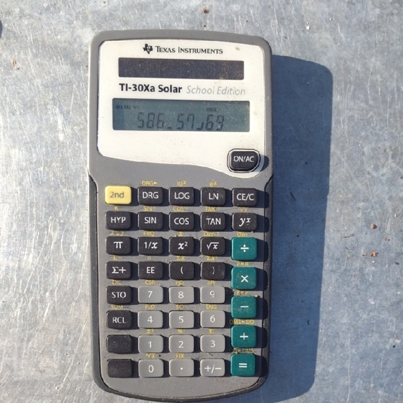 Texas Instruments TI-30Xa Solar Calculator - Picture 1 of 2